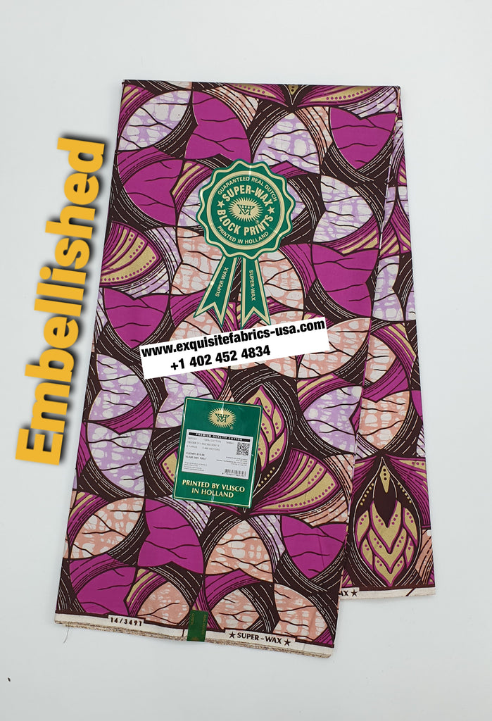 Embellished Vlisco Super Wax