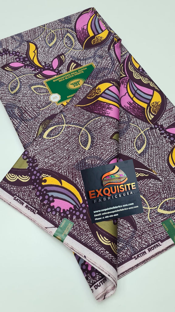 Embellished Vlisco Satin Royal✨