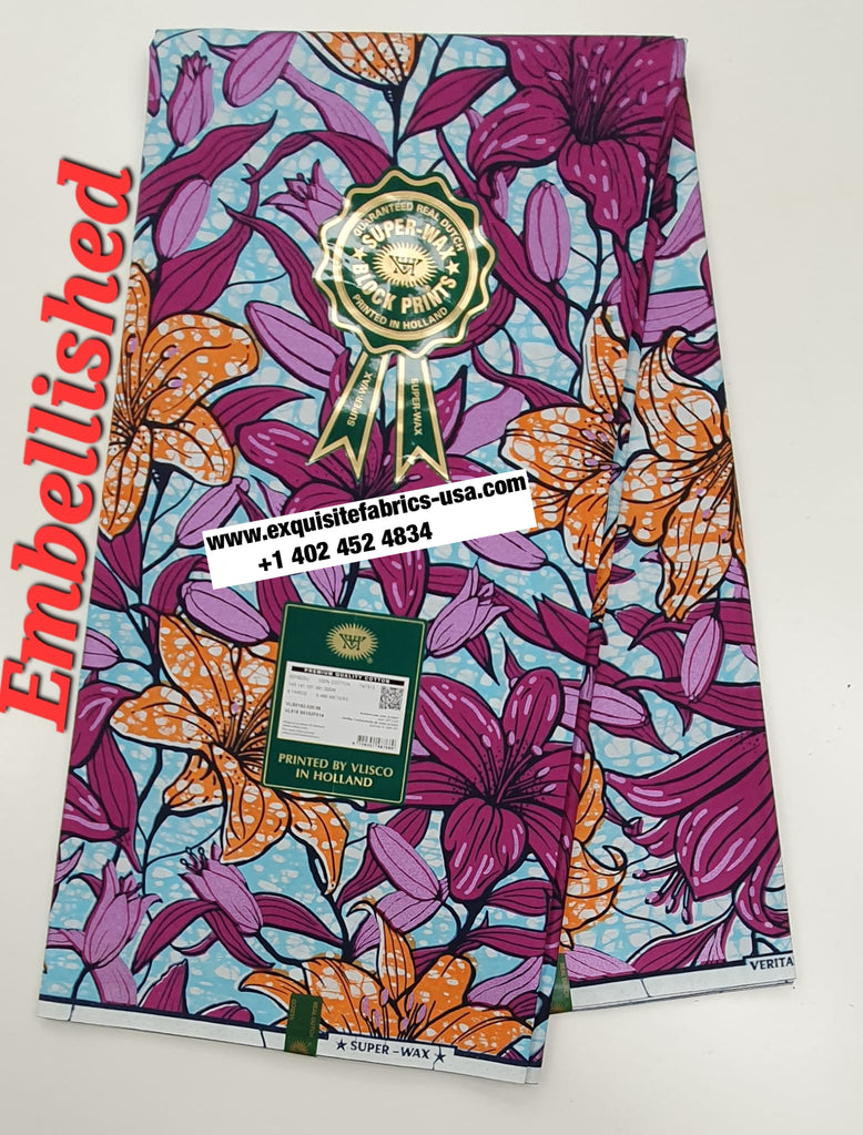 Embellished Vlisco Super Wax