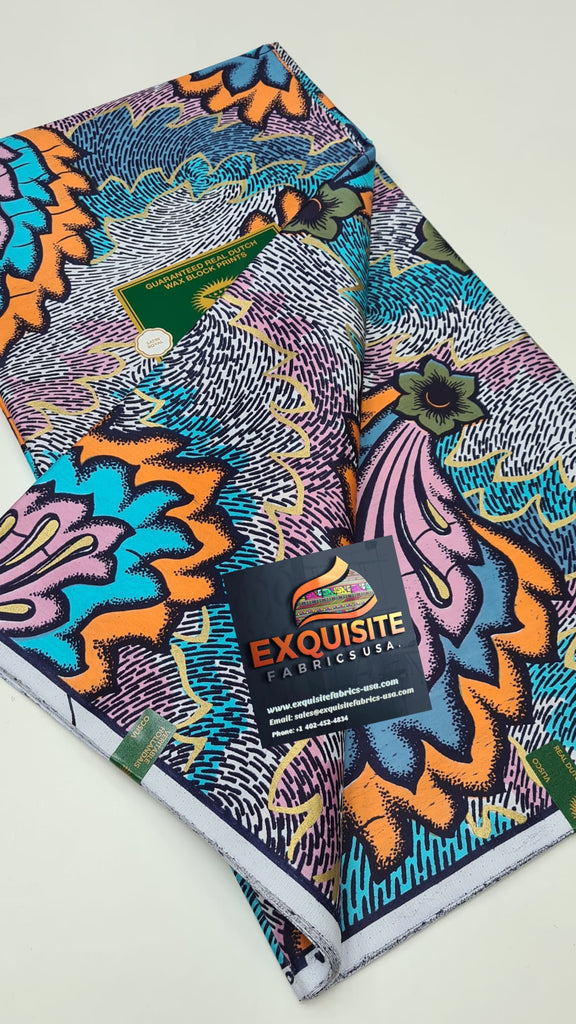 Embellished Vlisco Satin Royal✨
