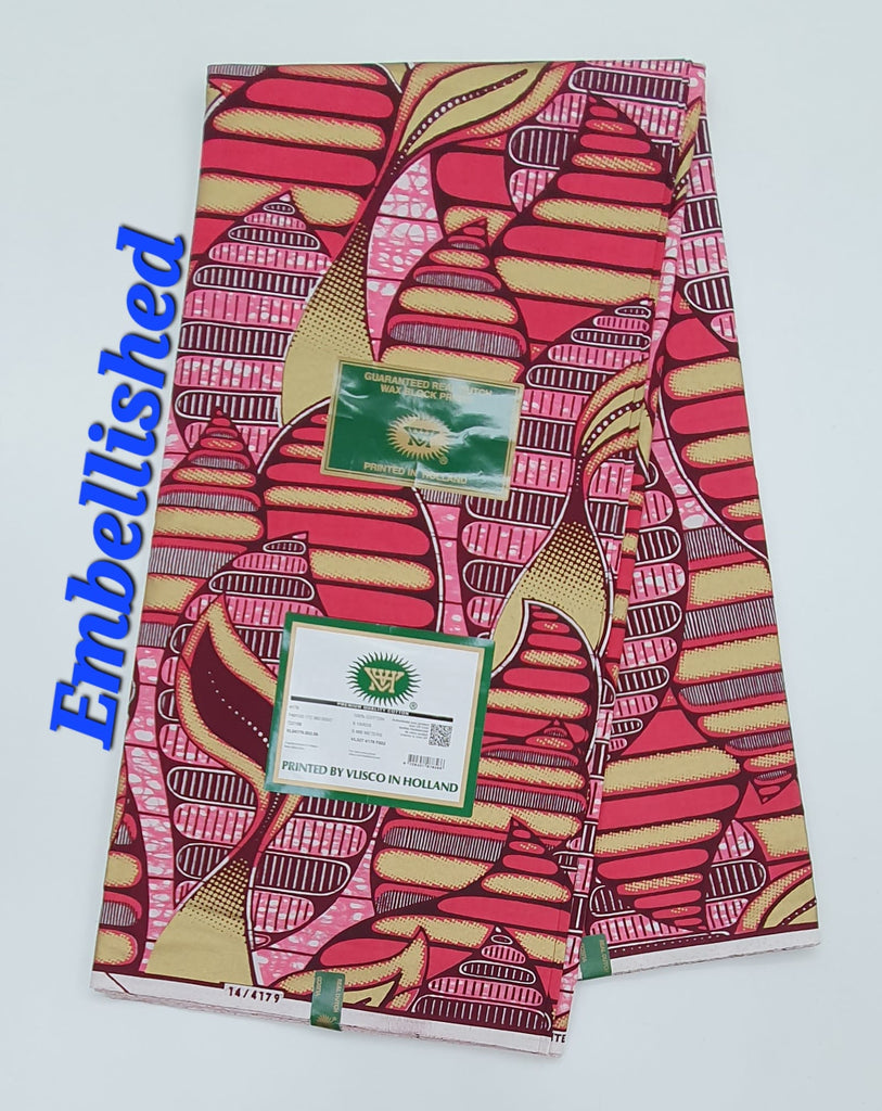 Embellished Vlisco Hollandais Wax Exclusive