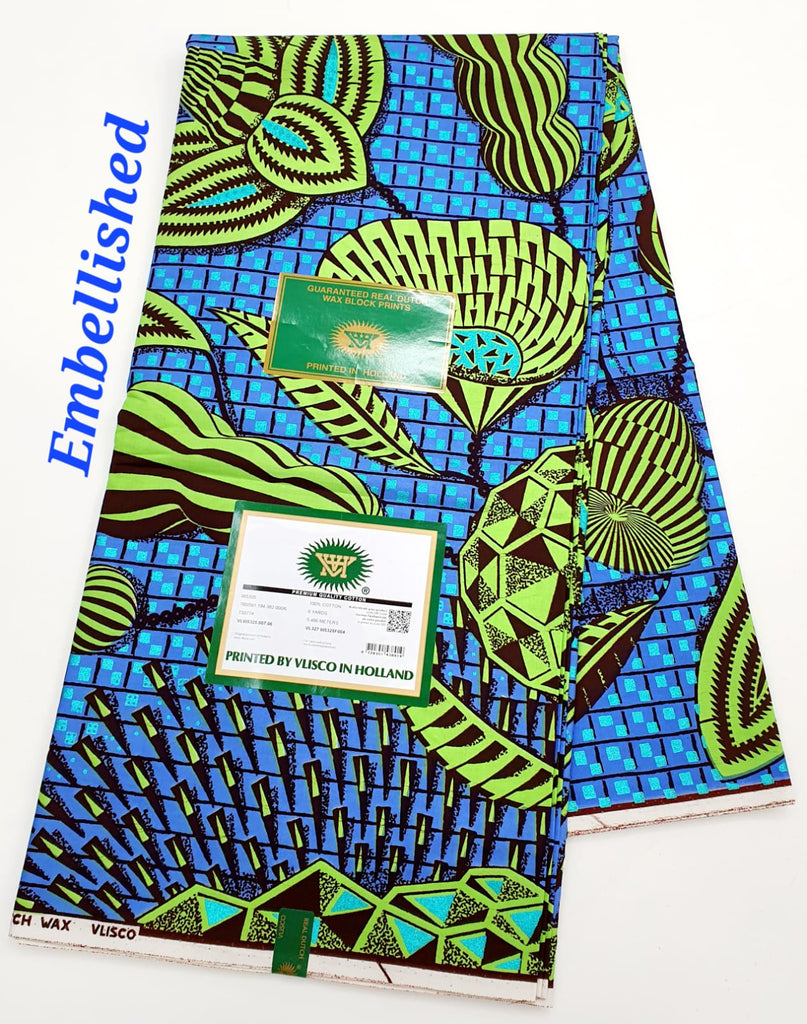 Embellished Vlisco Hollandais Wax