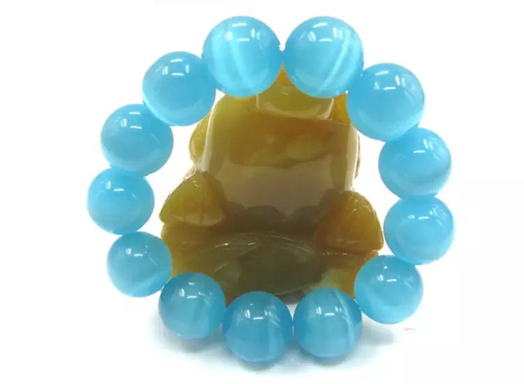 Blue Opal Stone Beads-12mm