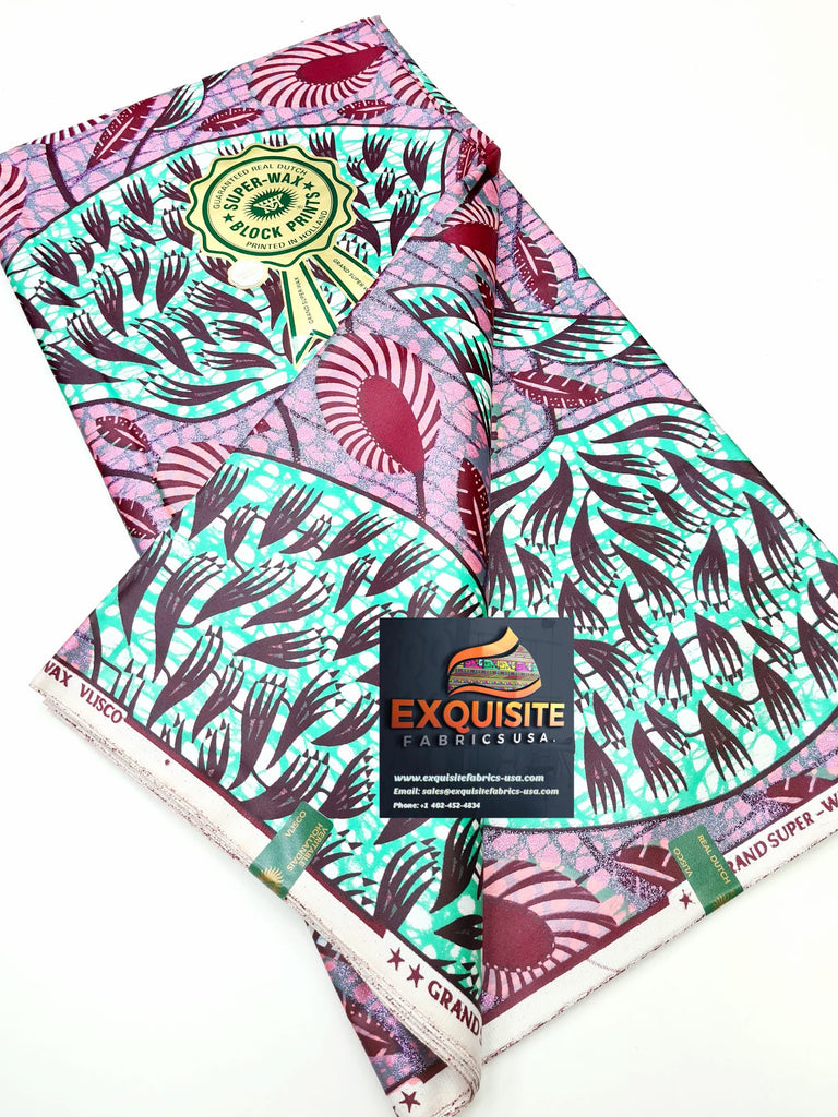 Grand Super Wax Cotton Satin Glitter