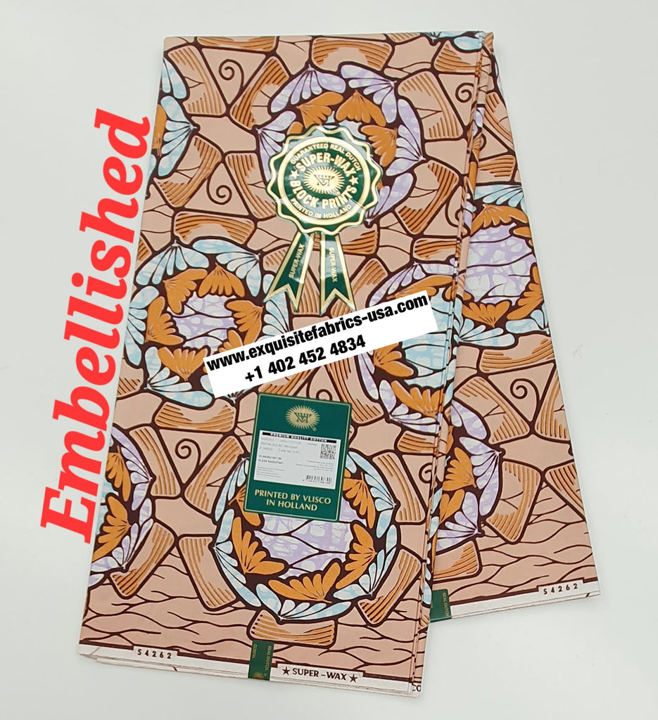 Embellished Vlisco Super Wax