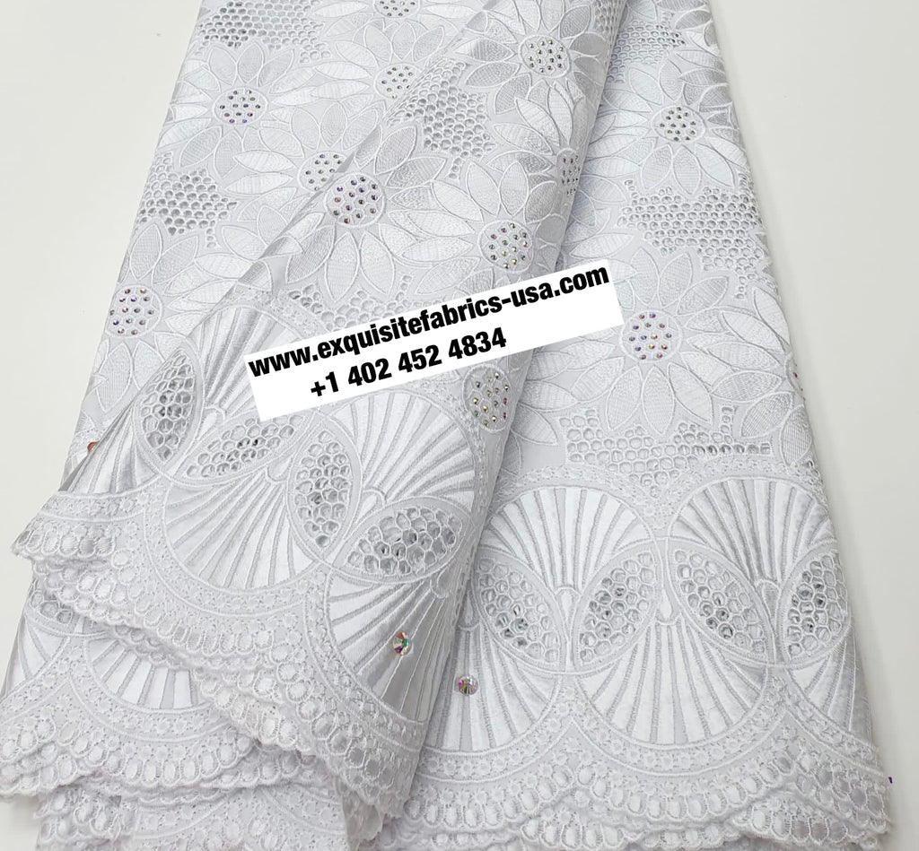Stunning Fine Swiss Lace-Premium Soft Cotton Voile