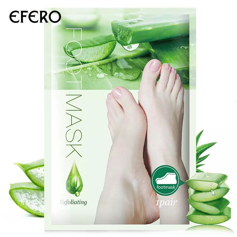 Exfoliating & Rejuvenating Foot Mask-Aloe
