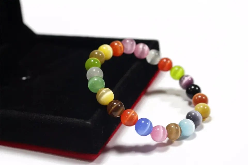 Candy Colors Opal Stone Bracelet for Women/Girls-12mm